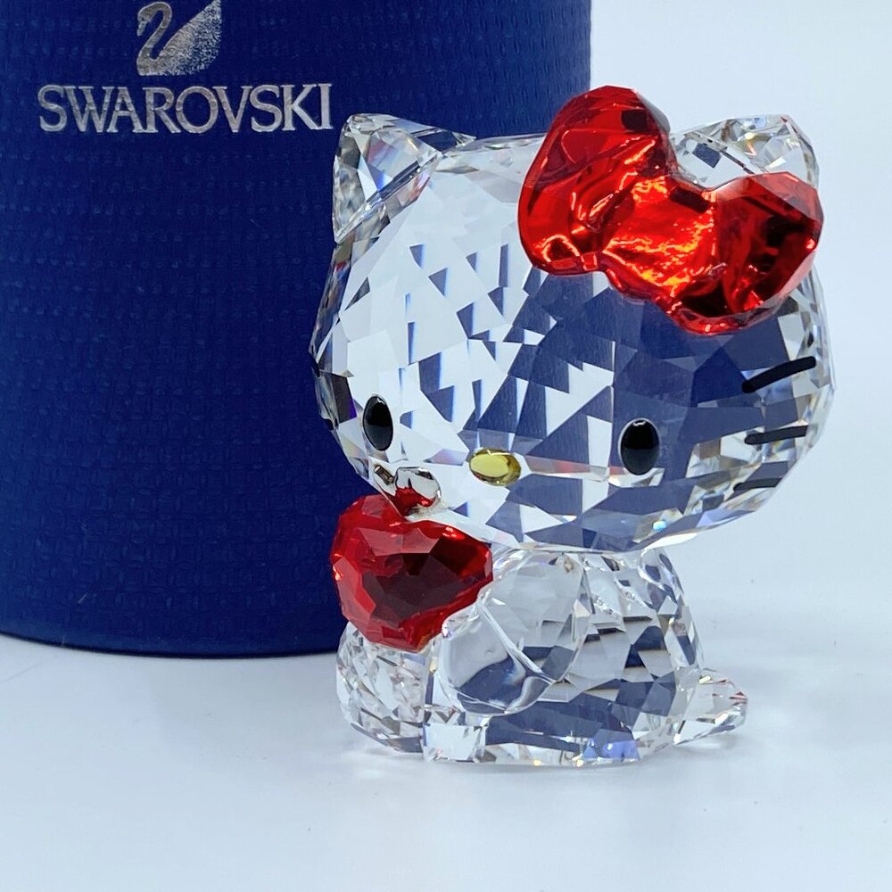Swarovski Sanrio Red Bow Red Apple Hello Kitty Figurine NIB S152